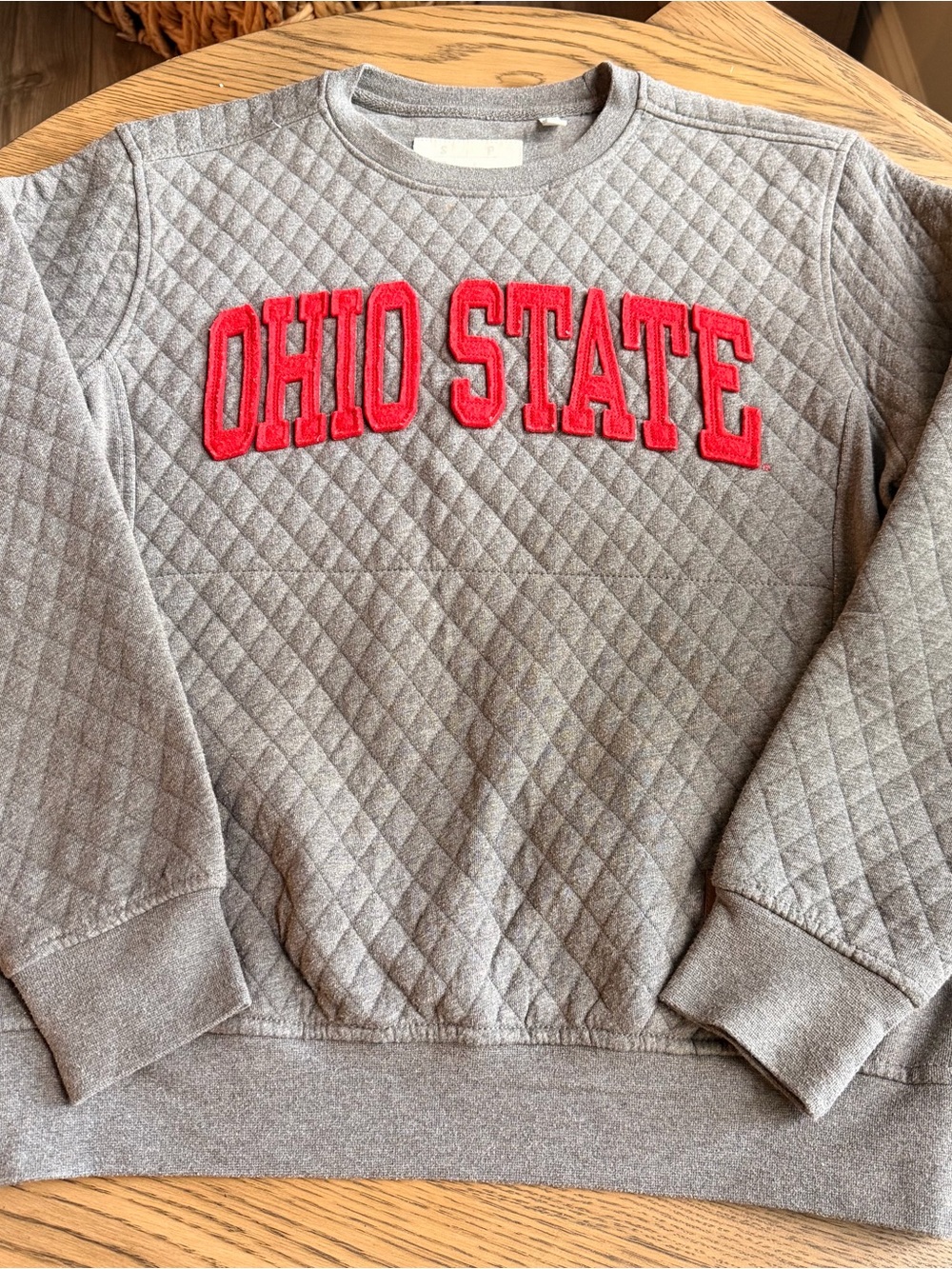 Ohio State quilted sweatshirt pullover women’s size small OSU